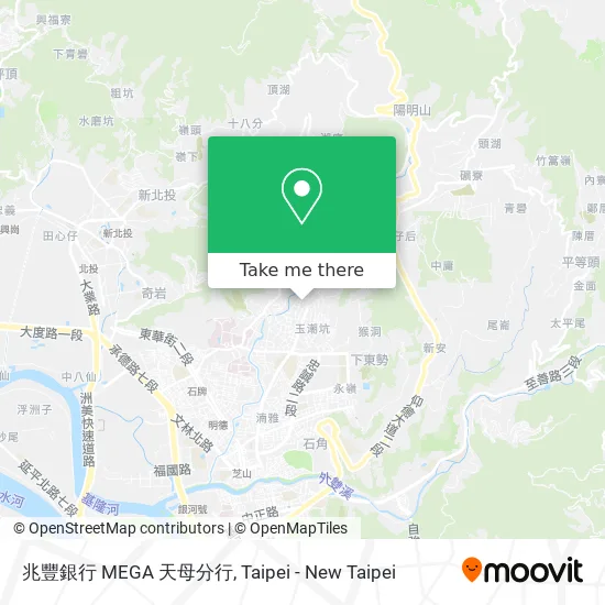 兆豐銀行 MEGA 天母分行 map