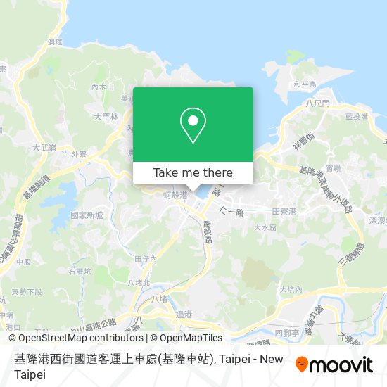基隆港西街國道客運上車處(基隆車站) map