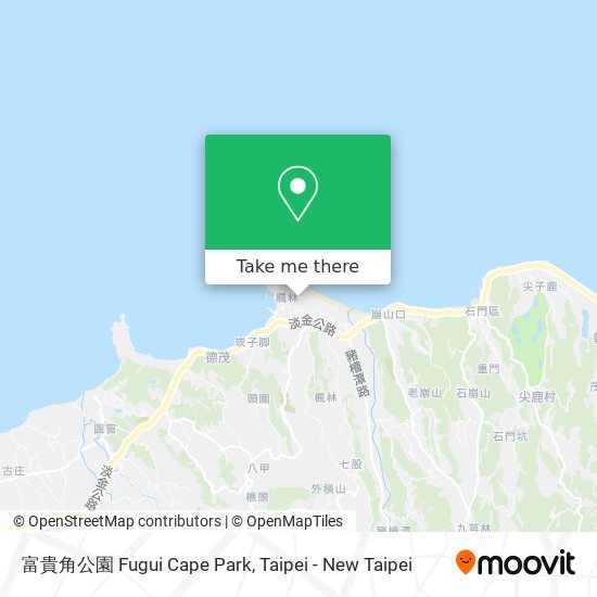 富貴角公園 Fugui Cape Park map