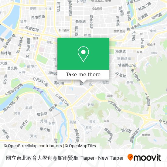 國立台北教育大學創意館雨賢廳 map