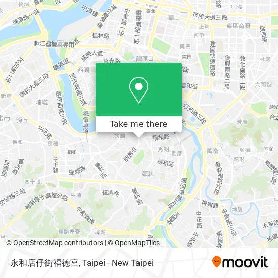 永和店仔街福德宮 map