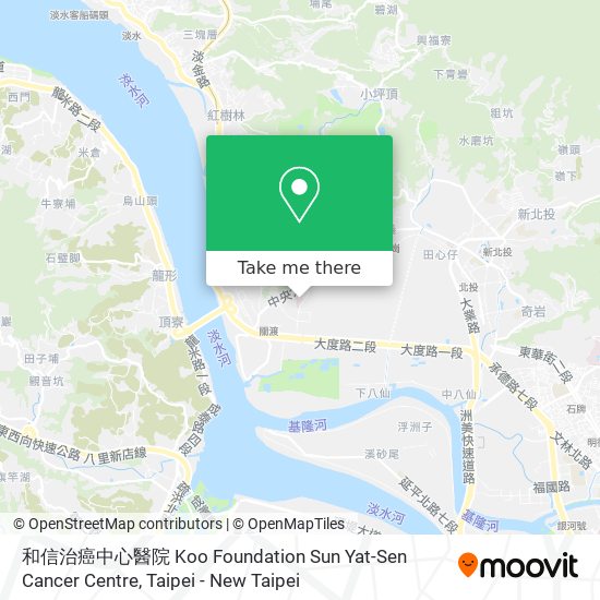 和信治癌中心醫院 Koo Foundation Sun Yat-Sen Cancer Centre map