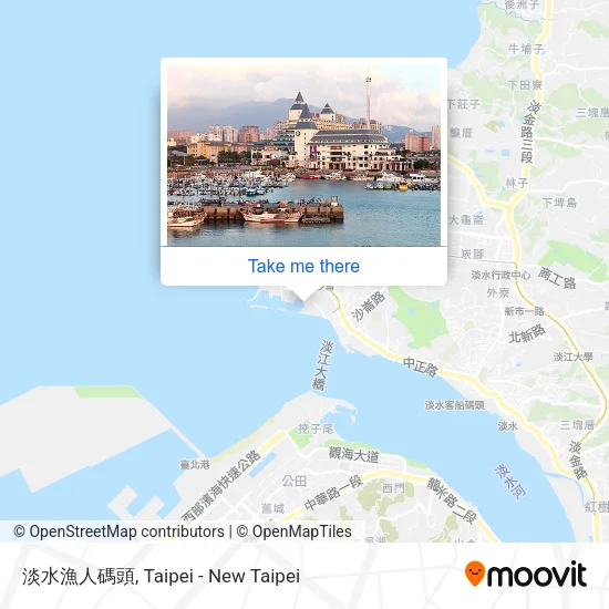 淡水漁人碼頭 map