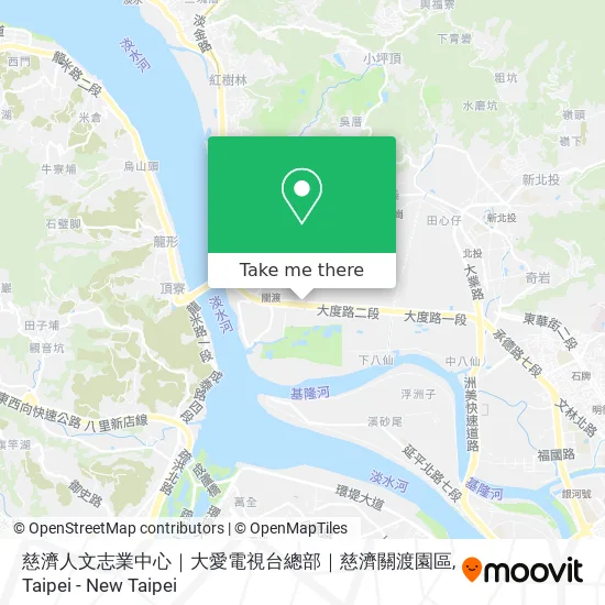 慈濟人文志業中心｜大愛電視台總部｜慈濟關渡園區 map