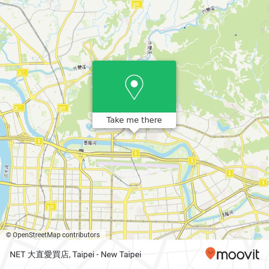 NET 大直愛買店 map