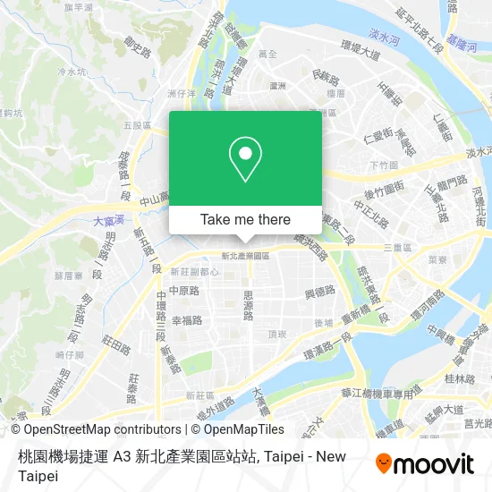 桃園機場捷運 A3 新北產業園區站站地圖