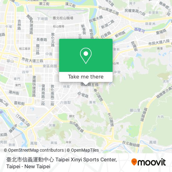 臺北市信義運動中心 Taipei Xinyi Sports Center map