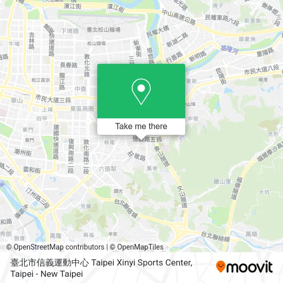 臺北市信義運動中心 Taipei Xinyi Sports Center地圖