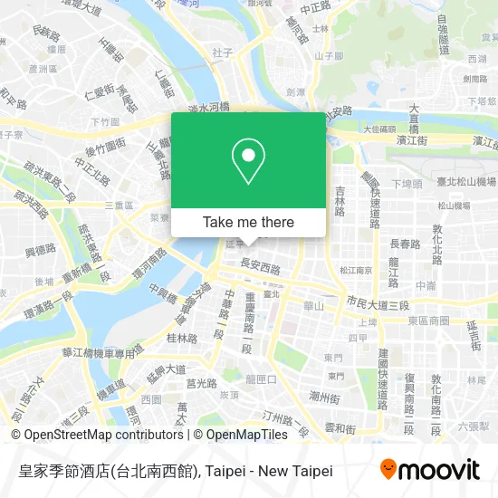 皇家季節酒店(台北南西館)地圖