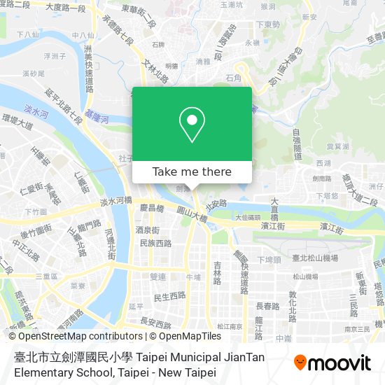 臺北市立劍潭國民小學 Taipei Municipal JianTan Elementary School map
