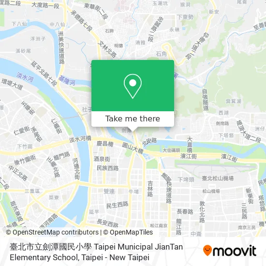 臺北市立劍潭國民小學 Taipei Municipal JianTan Elementary School map