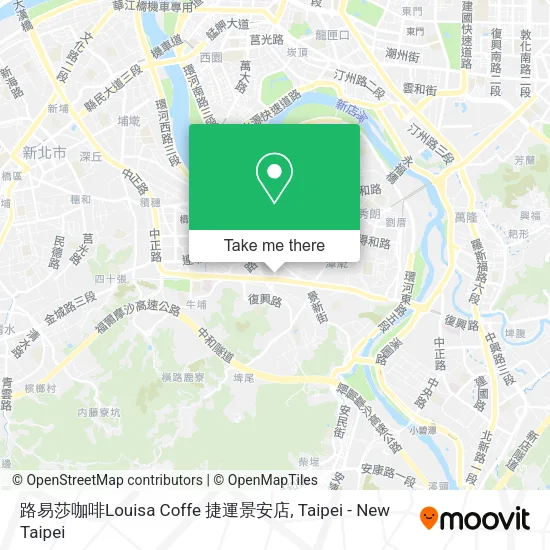 路易莎咖啡Louisa Coffe 捷運景安店地圖