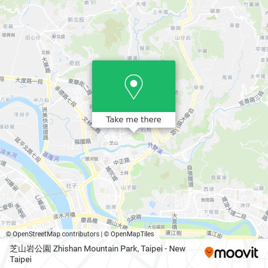 芝山岩公園 Zhishan Mountain Park map