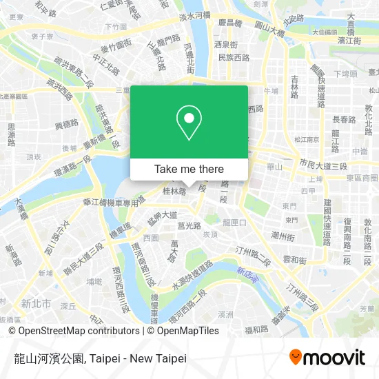 龍山河濱公園地圖