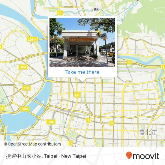 捷運中山國小站 map