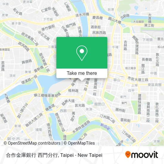 合作金庫銀行 西門分行地圖