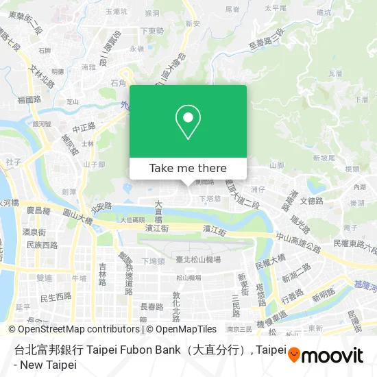 台北富邦銀行 Taipei Fubon Bank（大直分行） map