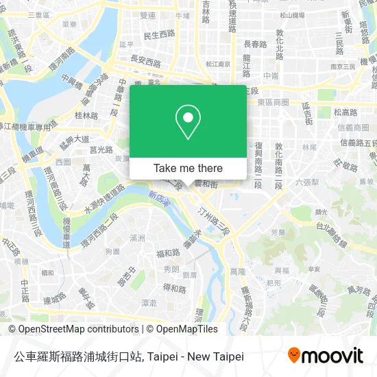 公車羅斯福路浦城街口站地圖