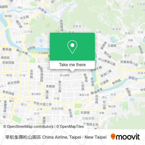 華航集團松山園區 China Airline map