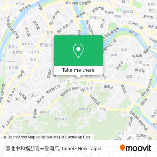 臺北中和福朋喜來登酒店 map