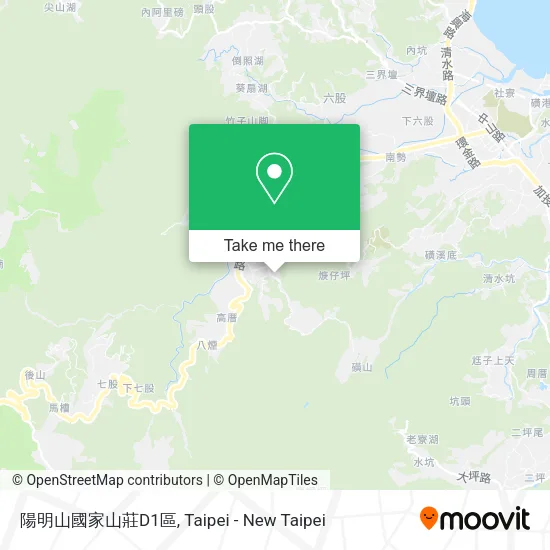 陽明山國家山莊D1區地圖