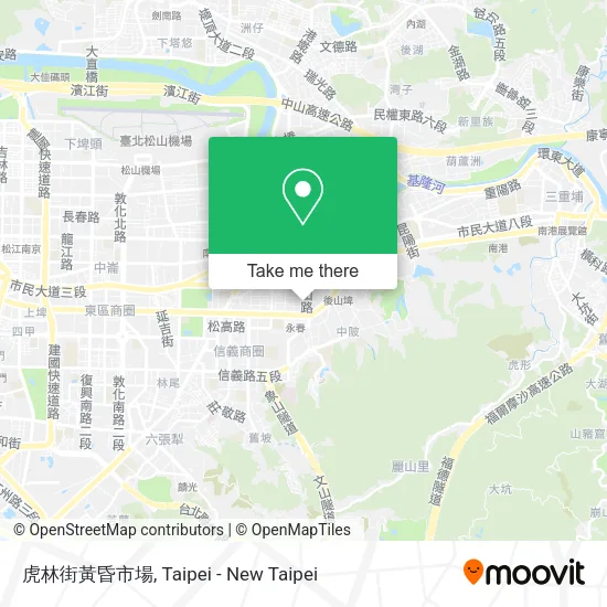 虎林街黃昏市場地圖