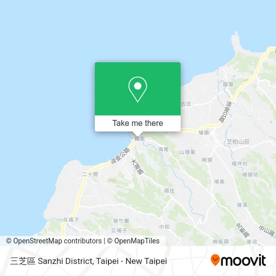 三芝區 Sanzhi District map