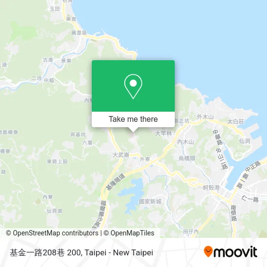 基金一路208巷 200 map