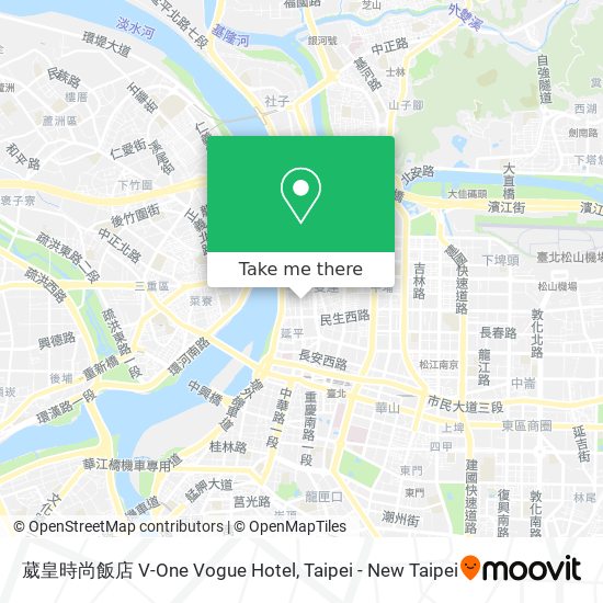 葳皇時尚飯店 V-One Vogue Hotel map