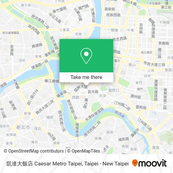 凱達大飯店 Caesar Metro Taipei map