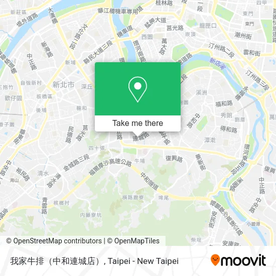我家牛排（中和連城店） map