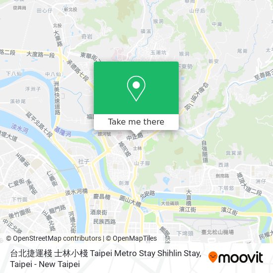 台北捷運棧 士林小棧 Taipei Metro Stay Shihlin Stay map
