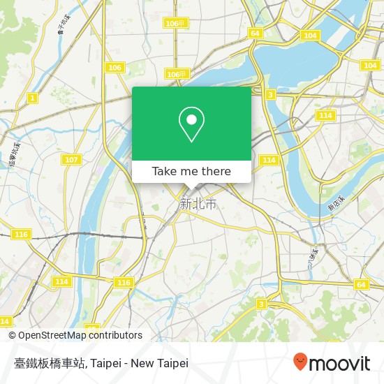 臺鐵板橋車站 map