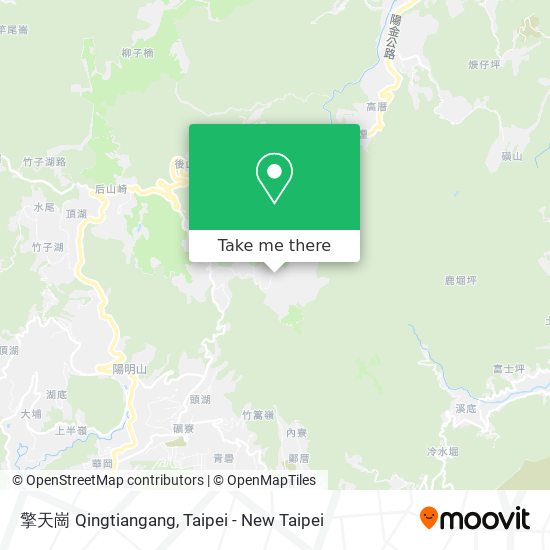 擎天崗 Qingtiangang map