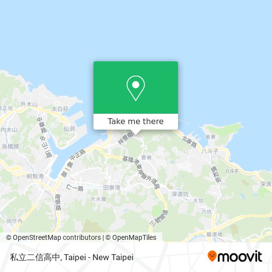 私立二信高中 map