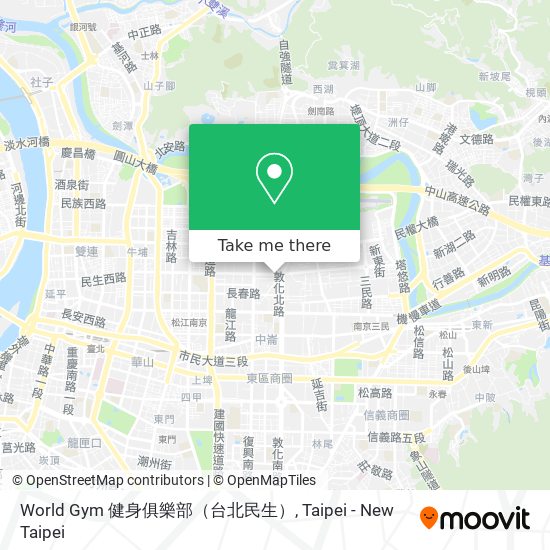 World Gym 健身俱樂部（台北民生） map