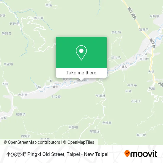 平溪老街 Pingxi Old Street map