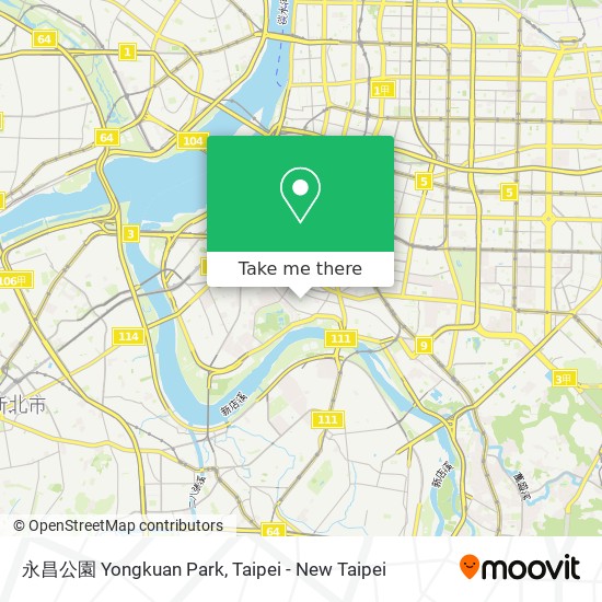 永昌公園 Yongkuan Park map