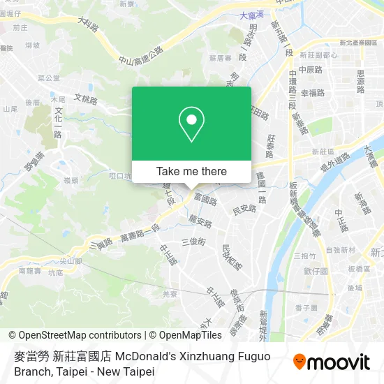 麥當勞 新莊富國店 McDonald's Xinzhuang Fuguo Branch map