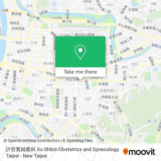 許世賓婦產科 Xu Shibin Obstetrics and Gynecology地圖