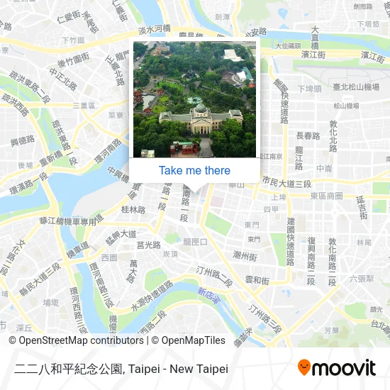 二二八和平紀念公園地圖