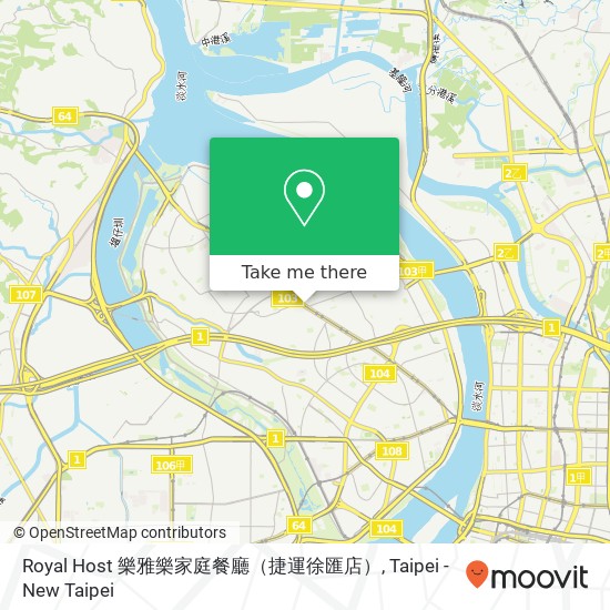 Royal Host 樂雅樂家庭餐廳（捷運徐匯店）地圖