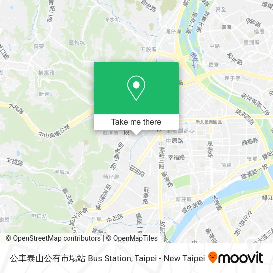 公車泰山公有市場站 Bus Station map