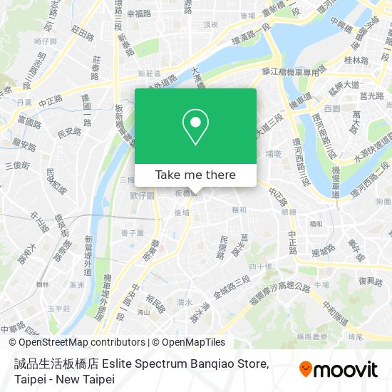 誠品生活板橋店 Eslite Spectrum Banqiao Store map