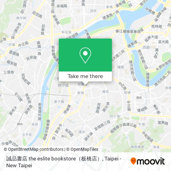 誠品書店 the eslite bookstore（板橋店） map