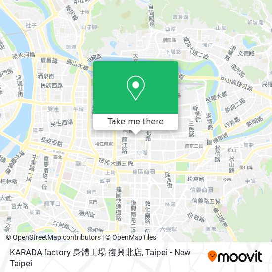 KARADA factory 身體工場 復興北店 map
