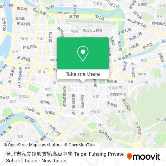台北市私立復興實驗高級中學 Taipei Fuhsing Private School map