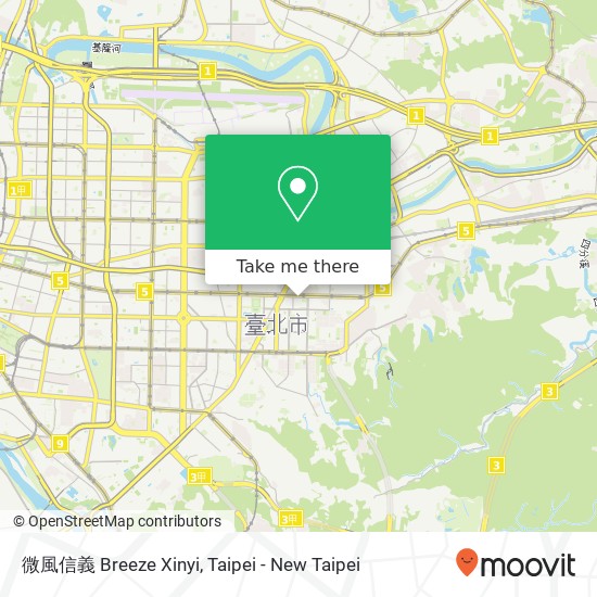 微風信義 Breeze Xinyi map