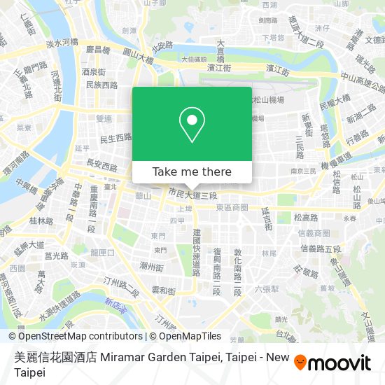 美麗信花園酒店 Miramar Garden Taipei map