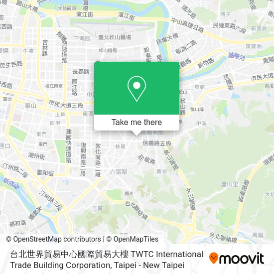 台北世界貿易中心國際貿易大樓 TWTC International Trade Building Corporation地圖